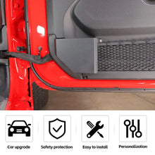 For 2018+ Jeep Wrangler JL & Gladiator JT Front Door Net Replacement Insert Metal Door Pocket Map Storage Box Short Version RT-TCZ