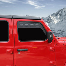 For 2018+ Jeep Wrangler JL & Gladiator JT Front Door Window Louver Air Vent Panel Cover RT-TCZ