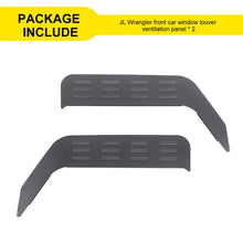 For 2018+ Jeep Wrangler JL & Gladiator JT Front Door Window Louver Air Vent Panel Cover RT-TCZ