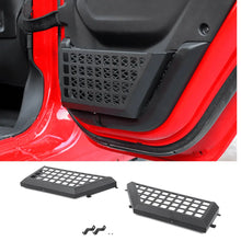 For 2018+ Jeep Wrangler JL & Gladiator JT Front/Rear Door Net Replacement Insert Metal Storage Box Door Map Pocket RT-TCZ
