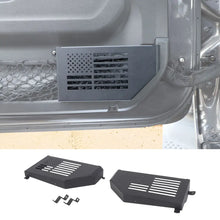 For 2018+ Jeep Wrangler JL & Gladiator JT Front/Rear Door Net Replacement Insert Metal Storage Box Door Map Pocket US Flag RT-TCZ