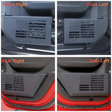 For 2018+ Jeep Wrangler JL & Gladiator JT Front/Rear Door Net Replacement Insert Metal Storage Box Door Map Pocket US Flag RT-TCZ