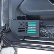 For 2018+ Jeep Wrangler JL & Gladiator JT Front/Rear Door Net Replacement Insert Metal Storage Box Door Map Pocket US Flag RT-TCZ