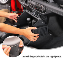 For 2018+ Jeep Wrangler JL & Gladiator JT Gear Shift Center Console Storage Box Expansion Organizer Tray RT-TCZ
