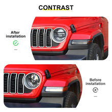 For 2018+ Jeep Wrangler JL & Gladiator JT Head Lights Turn Signal Side Mirror Light Trim Cover Kit (6 pcs) RT-TCZ