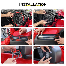 For 2018+ Jeep Wrangler JL & Gladiator JT Head Lights Turn Signal Side Mirror Light Trim Cover Kit (6 pcs) RT-TCZ