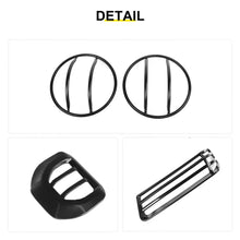 For 2018+ Jeep Wrangler JL & Gladiator JT Head Lights Turn Signal Side Mirror Light Trim Cover Kit (6 pcs) RT-TCZ