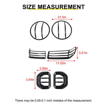 For 2018+ Jeep Wrangler JL & Gladiator JT Head Lights Turn Signal Side Mirror Light Trim Cover Kit (6 pcs) RT-TCZ