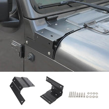For 2018+ Jeep Wrangler JL & Gladiator JT Hood A-pillar Mount Work Lamp Driving Light Brackets (2 pcs) RT-TCZ