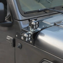 For 2018+ Jeep Wrangler JL & Gladiator JT Hood A-pillar Mount Work Lamp Driving Light Brackets (2 pcs) RT-TCZ