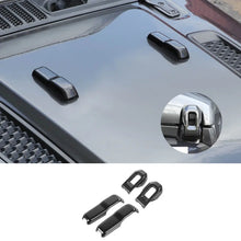 For 2018+ Jeep Wrangler JL & Gladiator JT Hood Hinge Latch Lock Catch Cover Trim 4PCS RT-TCZ