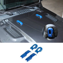 For 2018+ Jeep Wrangler JL & Gladiator JT Hood Hinge Latch Lock Catch Cover Trim 4PCS RT-TCZ