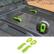 For 2018+ Jeep Wrangler JL & Gladiator JT Hood Hinge Latch Lock Catch Cover Trim 4PCS RT-TCZ