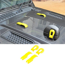 For 2018+ Jeep Wrangler JL & Gladiator JT Hood Hinge Latch Lock Catch Cover Trim 4PCS RT-TCZ