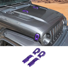 For 2018+ Jeep Wrangler JL & Gladiator JT Hood Hinge Latch Lock Catch Cover Trim 4PCS RT-TCZ