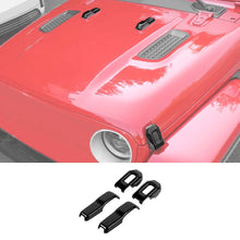 For 2018+ Jeep Wrangler JL & Gladiator JT Hood Hinge Latch Lock Catch Cover Trim 4PCS RT-TCZ