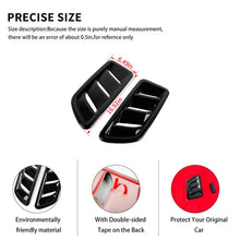 For 2018+ Jeep Wrangler JL & Gladiator JT Hood Vents Cover Trim Decor ABS RT-TCZ