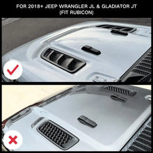 For 2018+ Jeep Wrangler JL & Gladiator JT Hood Vents Cover Trim Decor ABS RT-TCZ