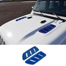 For 2018+ Jeep Wrangler JL & Gladiator JT Hood Vents Cover Trim Decor ABS RT-TCZ