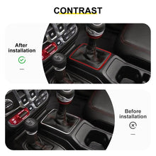 For 2018+ Jeep Wrangler JL & Gladiator JT Interior Center Console Gear Shift Trim Ring Cover RT-TCZ