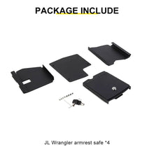 For 2018+ Jeep Wrangler JL & Gladiator JT Interior Center Console Safe Box Armrest Storage Box RT-TCZ