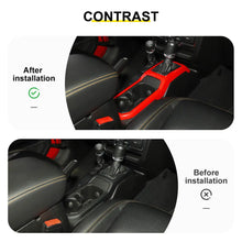 For 2018+ Jeep Wrangler JL & Gladiator JT Interior Center Console Water Cup Holder Manual Gear Shift Panel Frame Trim Cover RT-TCZ