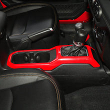 For 2018+ Jeep Wrangler JL & Gladiator JT Interior Center Console Water Cup Holder Manual Gear Shift Panel Frame Trim Cover RT-TCZ