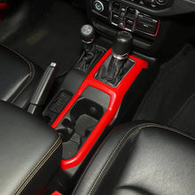 For 2018+ Jeep Wrangler JL & Gladiator JT Interior Center Console Water Cup Holder Manual Gear Shift Panel Frame Trim Cover RT-TCZ