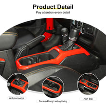 For 2018+ Jeep Wrangler JL & Gladiator JT Interior Center Console Water Cup Holder Manual Gear Shift Panel Frame Trim Cover RT-TCZ