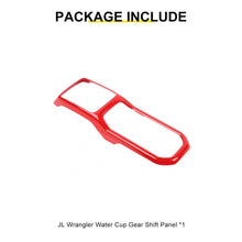 For 2018+ Jeep Wrangler JL & Gladiator JT Interior Center Console Water Cup Holder Manual Gear Shift Panel Frame Trim Cover RT-TCZ