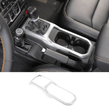 For 2018+ Jeep Wrangler JL & Gladiator JT Interior Center Console Water Cup Holder Manual Gear Shift Panel Frame Trim Cover RT-TCZ