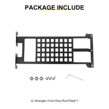 For 2018+ Jeep Wrangler JL & Gladiator JT Iron Car Front Roof Storage Rack Cargo Carrier RT-TCZ