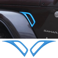 For 2018+ Jeep Wrangler JL & Gladiator JT Side Wheel Eyebrow Air Vent Outlet Cover Trim RT-TCZ