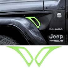 For 2018+ Jeep Wrangler JL & Gladiator JT Side Wheel Eyebrow Air Vent Outlet Cover Trim RT-TCZ