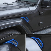 For 2018+ Jeep Wrangler JL & Gladiator JT Side Wheel Eyebrow Air Vent Outlet Cover Trim RT-TCZ