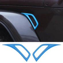 For 2018+ Jeep Wrangler JL & Gladiator JT Side Wheel Eyebrow Air Vent Outlet Cover Trim RT-TCZ