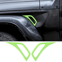 For 2018+ Jeep Wrangler JL & Gladiator JT Side Wheel Eyebrow Air Vent Outlet Cover Trim RT-TCZ