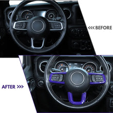 For 2018+ Jeep Wrangler JL & Gladiator JT Steering Wheel Trim Cover – Interior Accent RT-TCZ