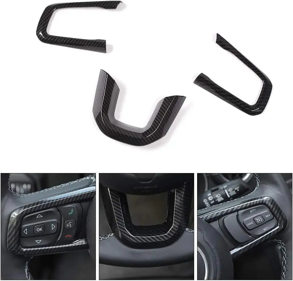 Steering Wheel Trim Cover for Jeep JL & Gladiator JT 2018–2025 ...