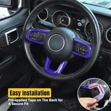 For 2018+ Jeep Wrangler JL & Gladiator JT Steering Wheel Trim Cover – Interior Accent RT-TCZ