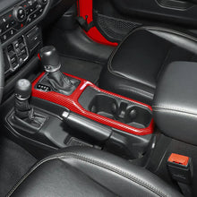 For 2018+ Jeep Wrangler JL & Gladiator JT Steering Wheel Water Cup Gear Shift Panel Cover Trim Kit (2 pcs) RT-TCZ