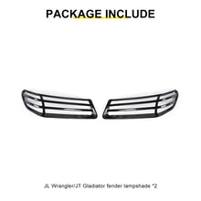For 2018+ Jeep Wrangler JL & Gladiator JT Turn Signal Lampshade Light Guard Trim | Fender Flare Light Cover RT-TCZ