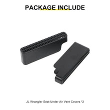For 2018+ Jeep Wrangler JL  & Gladiator JT Under Seat Air Vent Outlet Protective Trim (2 pcs) RT-TCZ