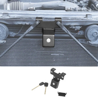 For 2018+ Jeep Wrangler JL & Gladiator JT – Anti-Theft Hidden Hood Locking Latches with Keys | Secure Hood Catch Kit RT-TCZ
