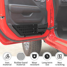 For 2018+ Jeep Wrangler JL & Gladiator JT – Front Door Metal Net Pocket Storage Organizer, No Drilling Install RT-TCZ