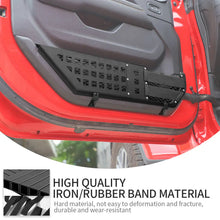 For 2018+ Jeep Wrangler JL & Gladiator JT – Front Door Metal Net Pocket Storage Organizer, No Drilling Install RT-TCZ