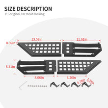 For 2018+ Jeep Wrangler JL & Gladiator JT – Front Door Metal Net Pocket Storage Organizer, No Drilling Install RT-TCZ