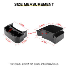 For 2018+ Jeep Wrangler JL & Gladitor JT Interior Rear Cup Holder Storage Box Organizer (2 pcs) RT-TCZ