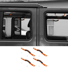 For 2018+ Jeep Wrangler JL &Gladiatar JT 2-in-1 Roll Bar Grab Handles Paracord Grip Handle 4Pcs RT-TCZ