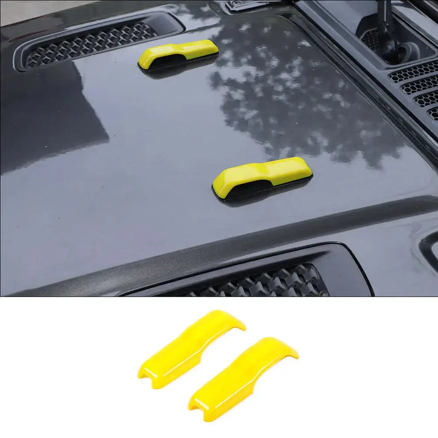 Supagat Green Front Engine Hood Hinge Cover Trim Jku for Jeep for Wrangler 2007-2017